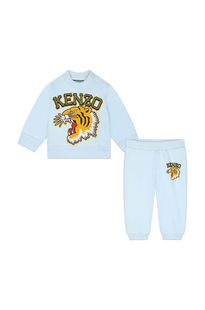 

Шерстяной спортивный костюм Kenzo Kids для мальчиков, синий