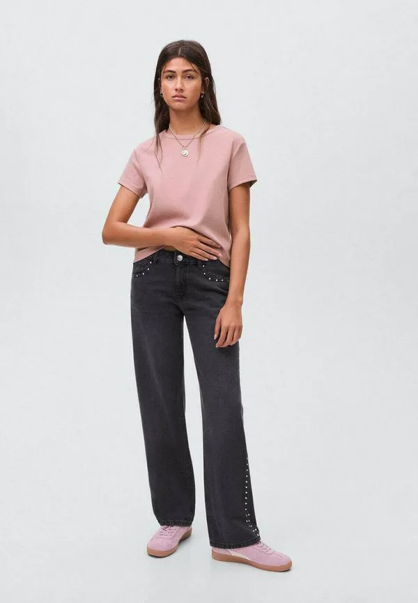 Подростковые прямые джинсы Mango Kids, Black Denim
