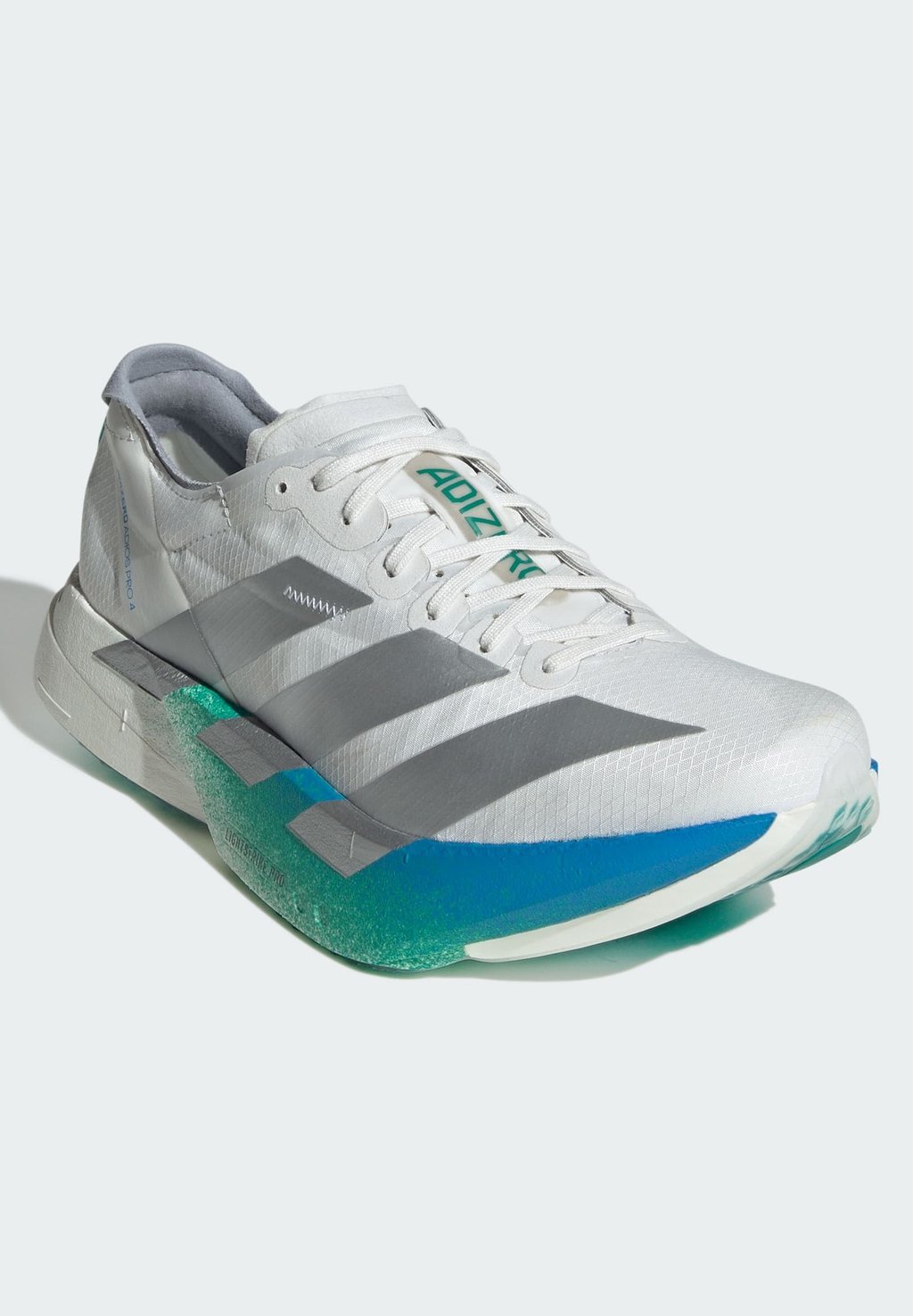 Кроссовки для бега ADIZERO ADIOS PRO 4 Adidas Performance, белый — фото 2