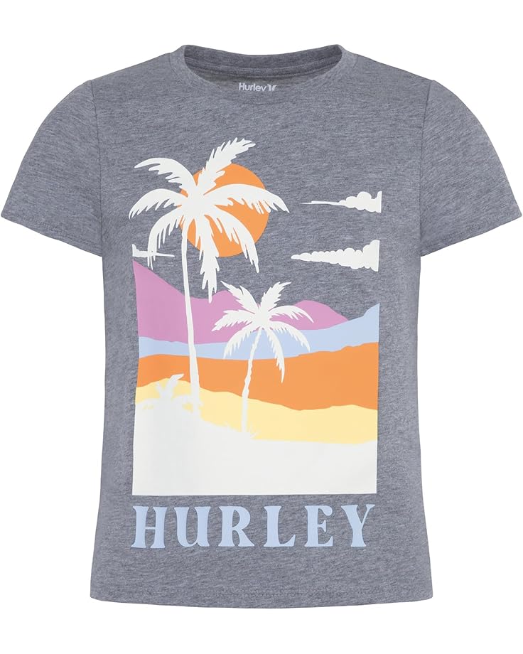 

Футболка Hurley Kids Palm-Scape Baby Tee, цвет Carbon Heather