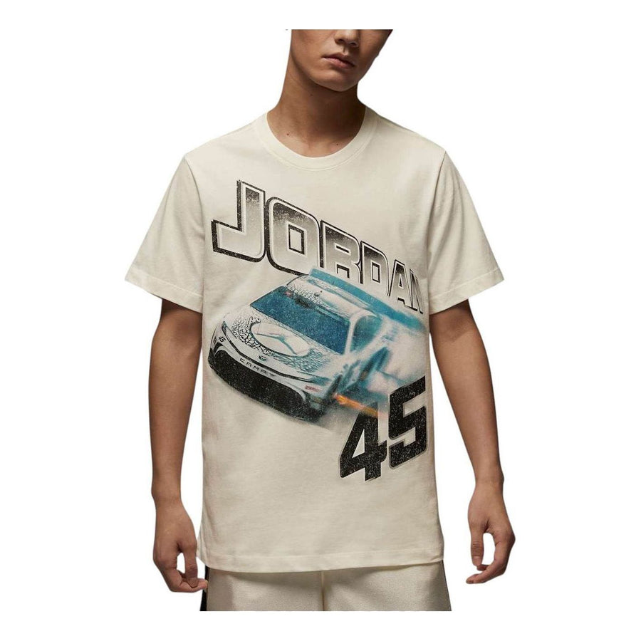 

Футболка Air Jordan Brand Racing T-shirt Asia Sizing 'Sail', бежевый