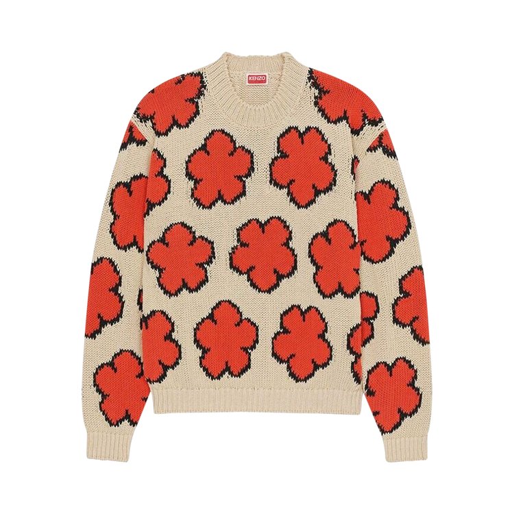 

Джемпер Kenzo Boke Flower Intarsia Knit Jumper, красный