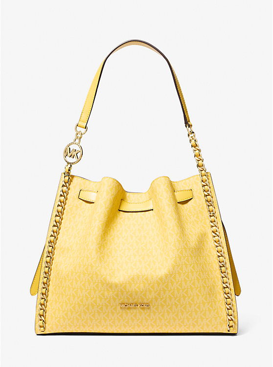 

Сумка-Цепочка через плечо с фирменным логотипом Mina Michael Kors, желтый
