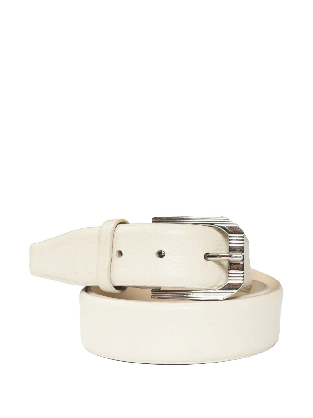 

Ремень с фактурной пряжкой Brunello Cucinelli, белый
