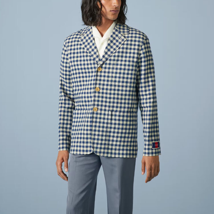 Куртка мужская Gucci синяя — фото 3