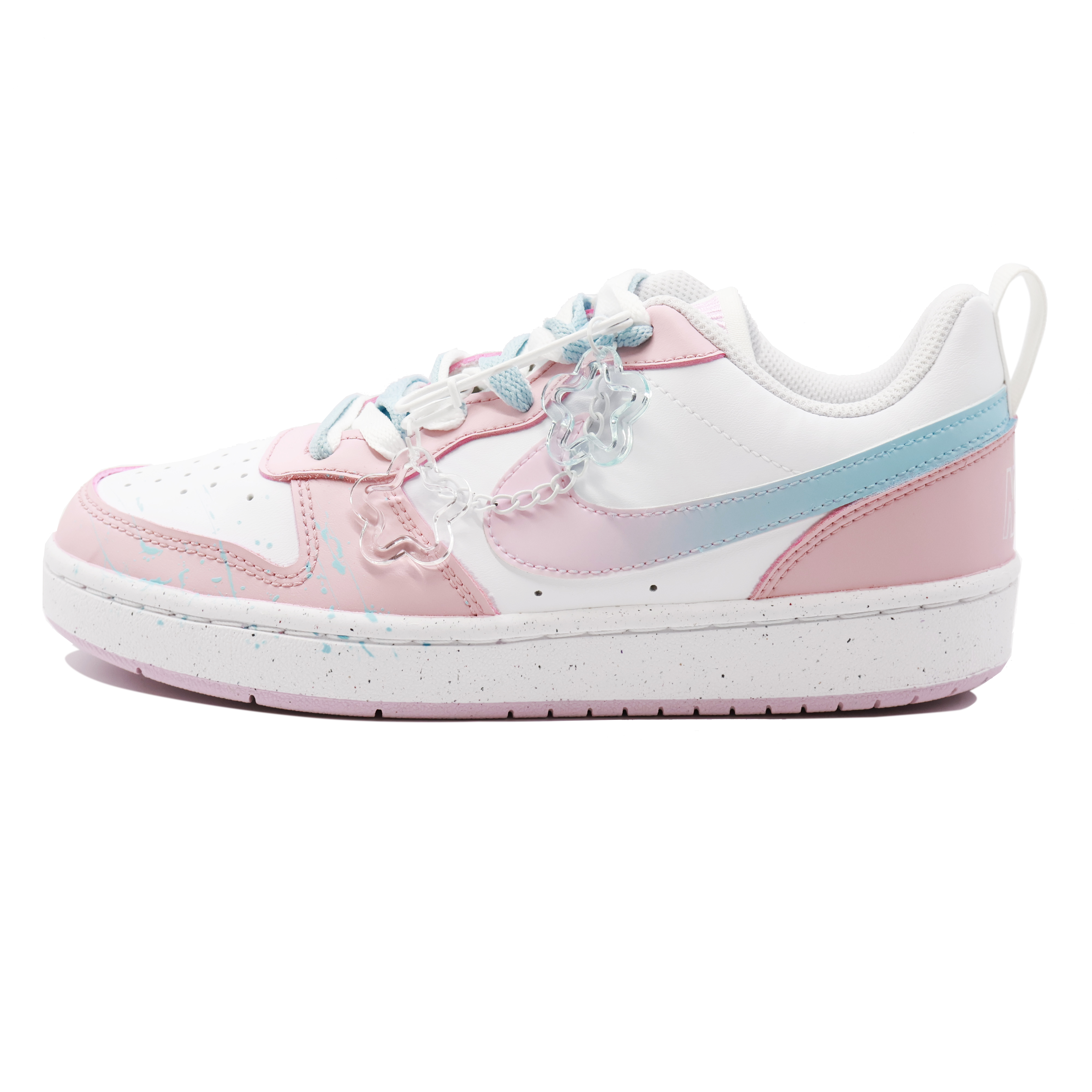 

Детские кроссовки для скейтбординга Court Borough Low с противоскользящим верхом, унисекс Nike, розовый