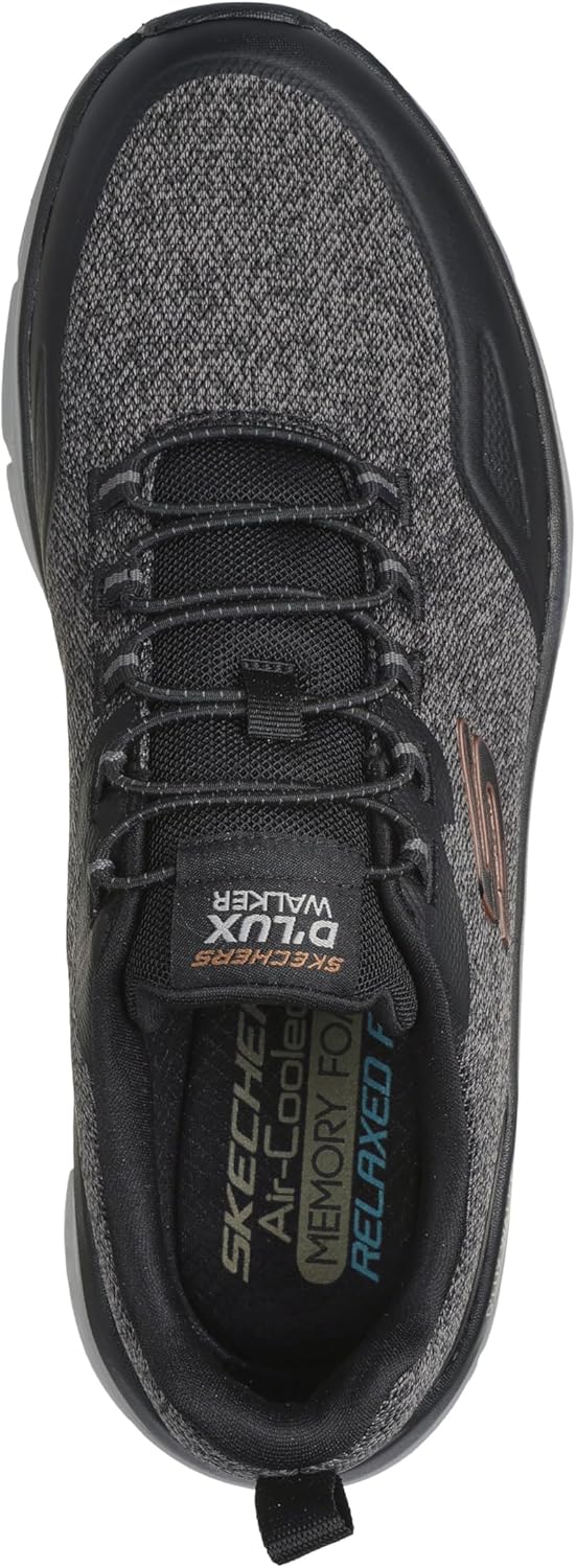 Мужские кроссовки Skechers D'lux Walker 2.0 Steadyway, черный/угольный — фото 3