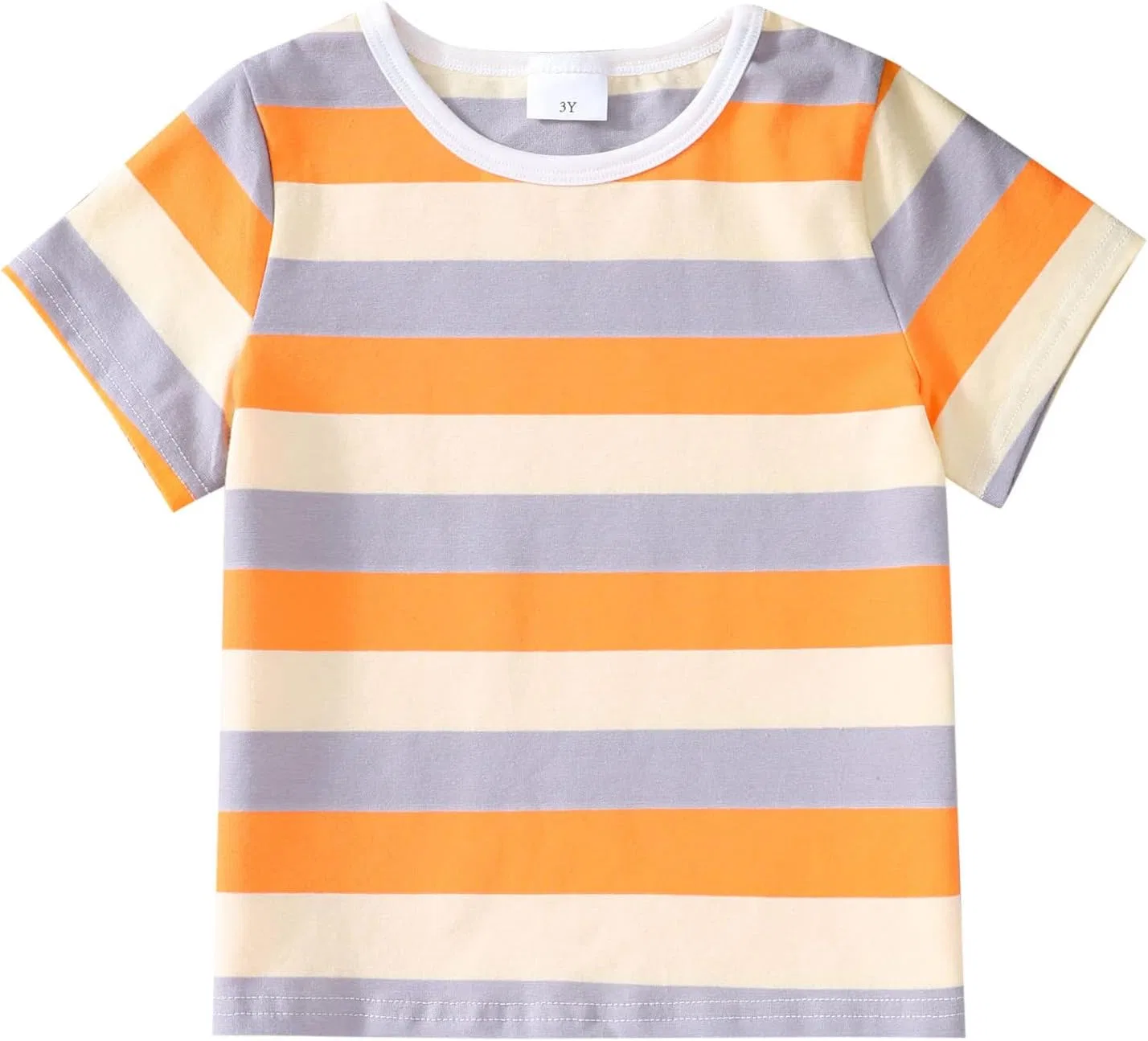 Футболка для детей Rainbow Striped Moonker, Gold-2