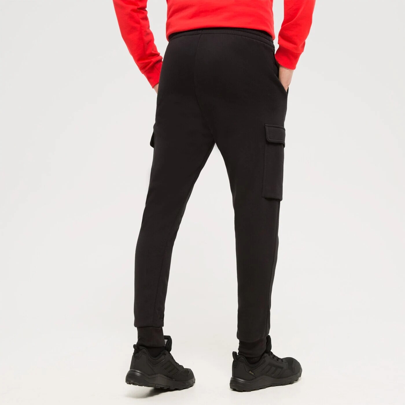 Брюки Adidas на резинке, черный — фото 2
