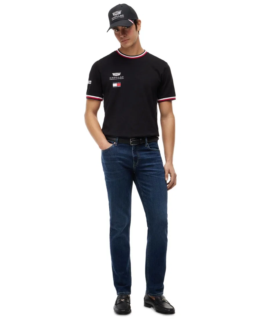 Мужская реплика футболки с коротким рукавом Cadillac F1 Tommy Hilfiger, Black — фото 2
