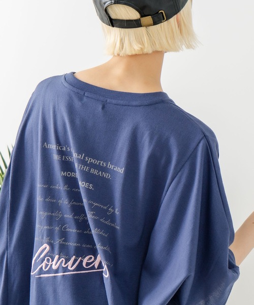 

Футболка оверсайз CONVERSE, синий