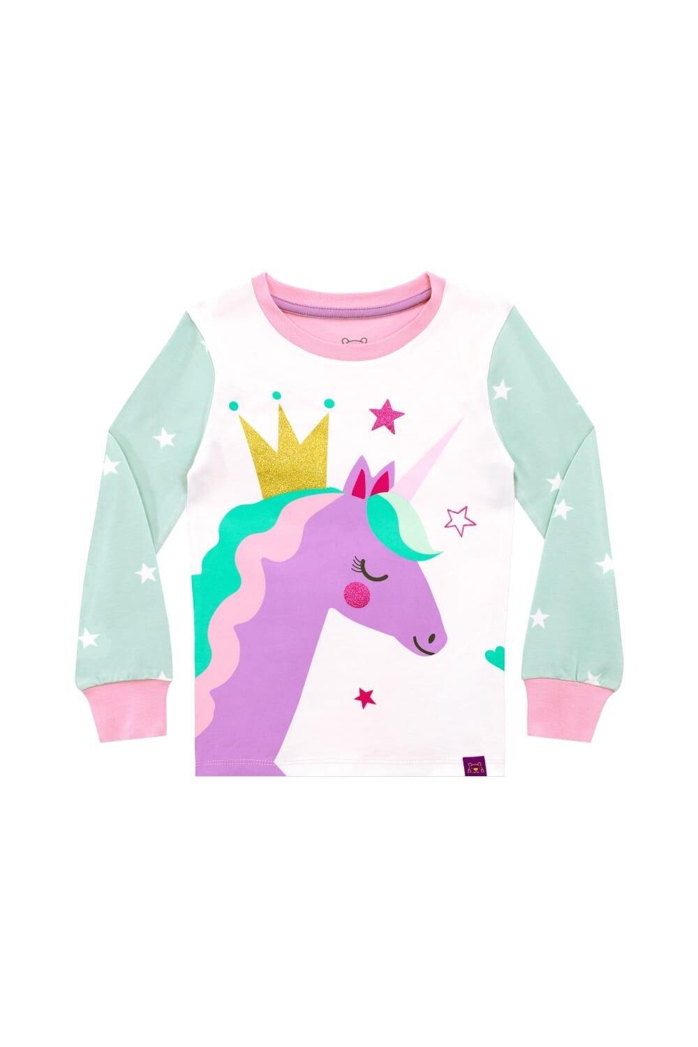 Уютная облегающая пижама Unicorn Crown Harry Bear, зеленый — фото 2