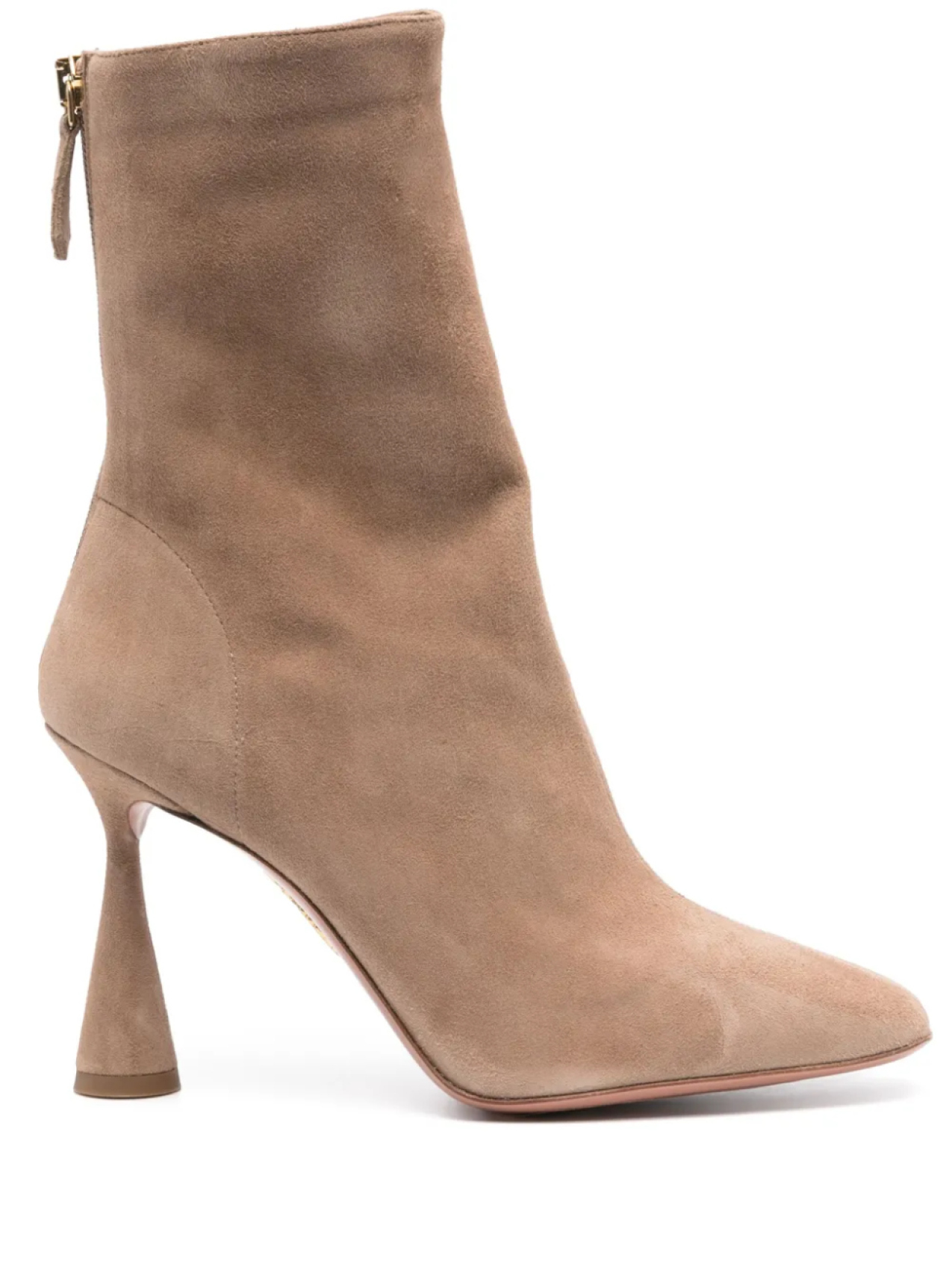 Ботильоны Aquazzura 10 мм Amore, нейтральный