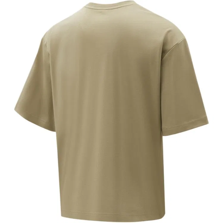 Футболка Adidas Men's Khaki Crew Neck Moderate — фото 3