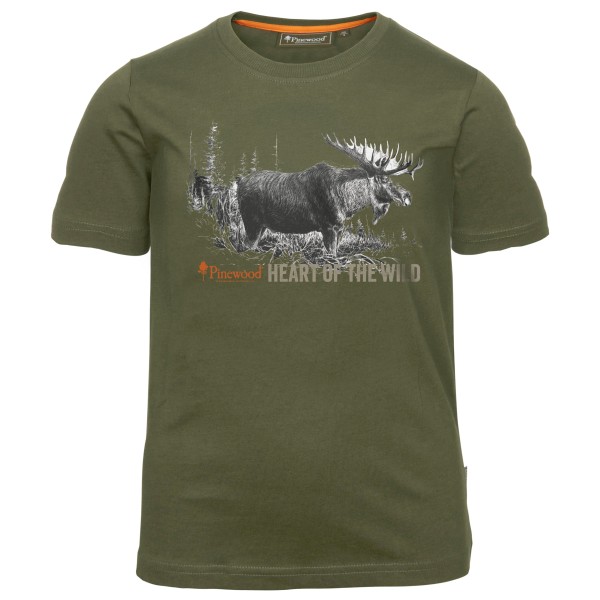 

Детская футболка с лосем - футболка Pinewood, зеленый