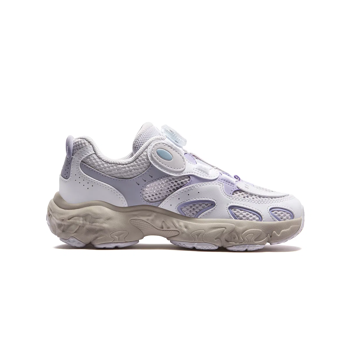 Кроссовки Heritage FHT из искусственной кожи и текстиля Lilac/FILA White Kids' FILA KIDS — фото 3