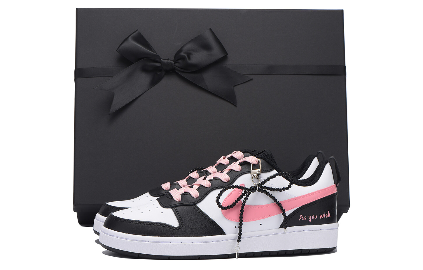 

Кроссовки Nike Court Borough Skateboard Shoes Women's Low-Top White, Розовый, Кроссовки Nike Court Borough Skateboard Shoes Women's Low-Top White