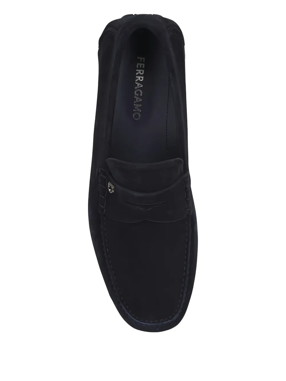 Лоферы для водителей с барной стойкой "Пенни" Ferragamo, синий — фото 3