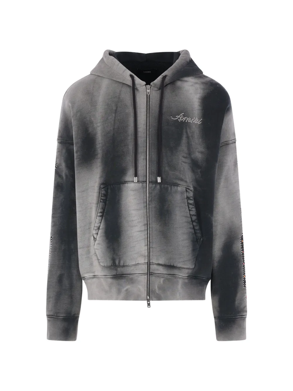

Худи с отделкой стразами Amiri, черный