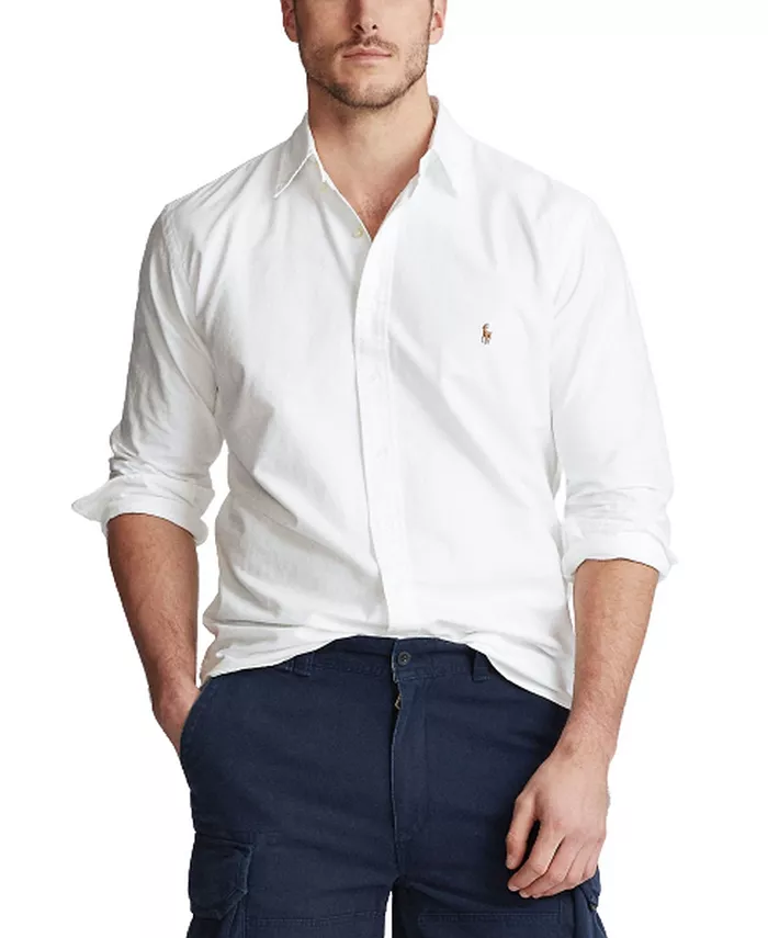 

Мужская классическая оксфордская рубашка с длинным рукавом Big & Tall Polo Ralph Lauren, мультиколор