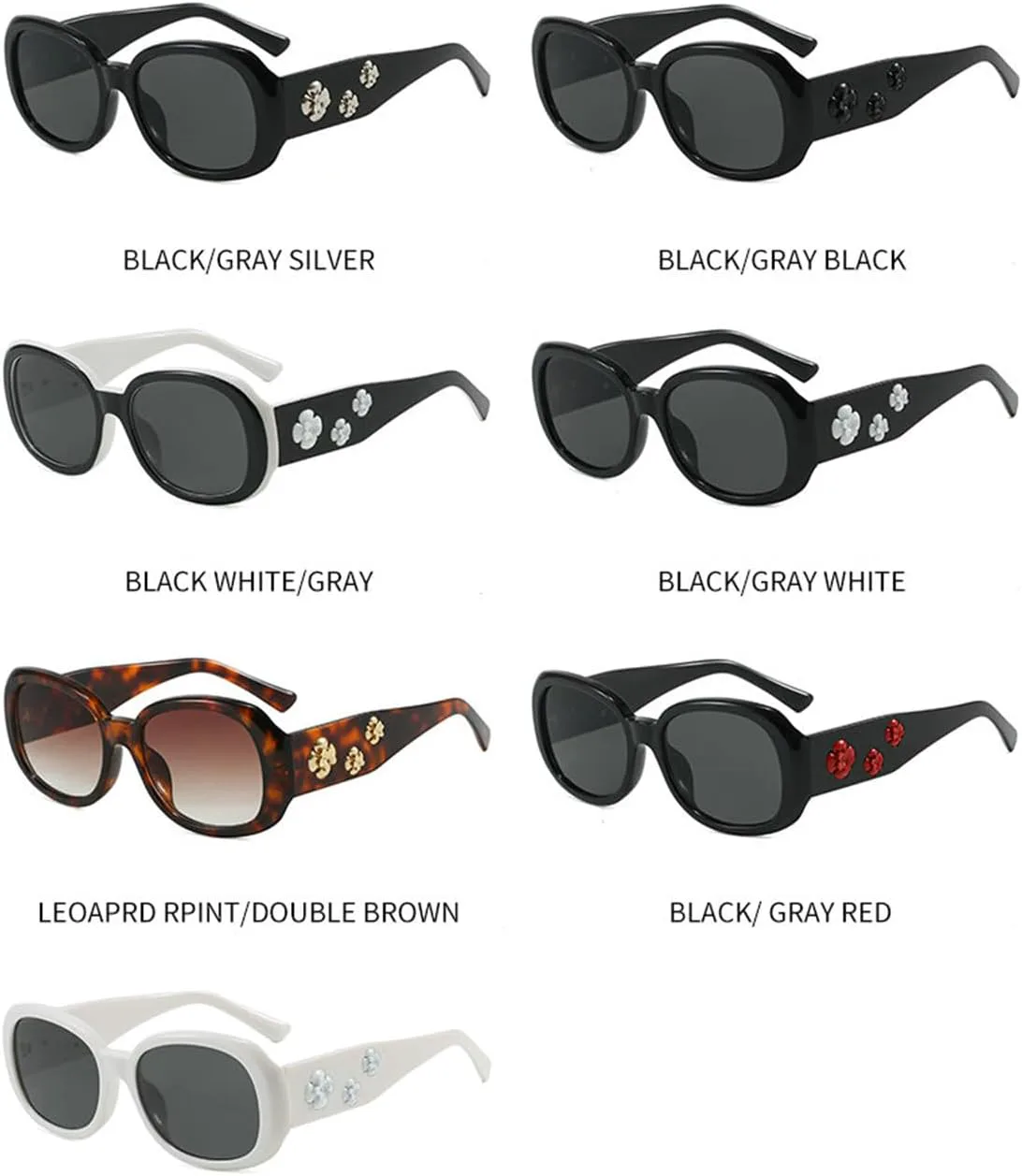 

Солнцезащитные очки Willochra Fashion Square для женщин, винтажные, с цветочным рисунком, защита от УФ-излучения UV400, увеличенный градиентный оттенок, C5