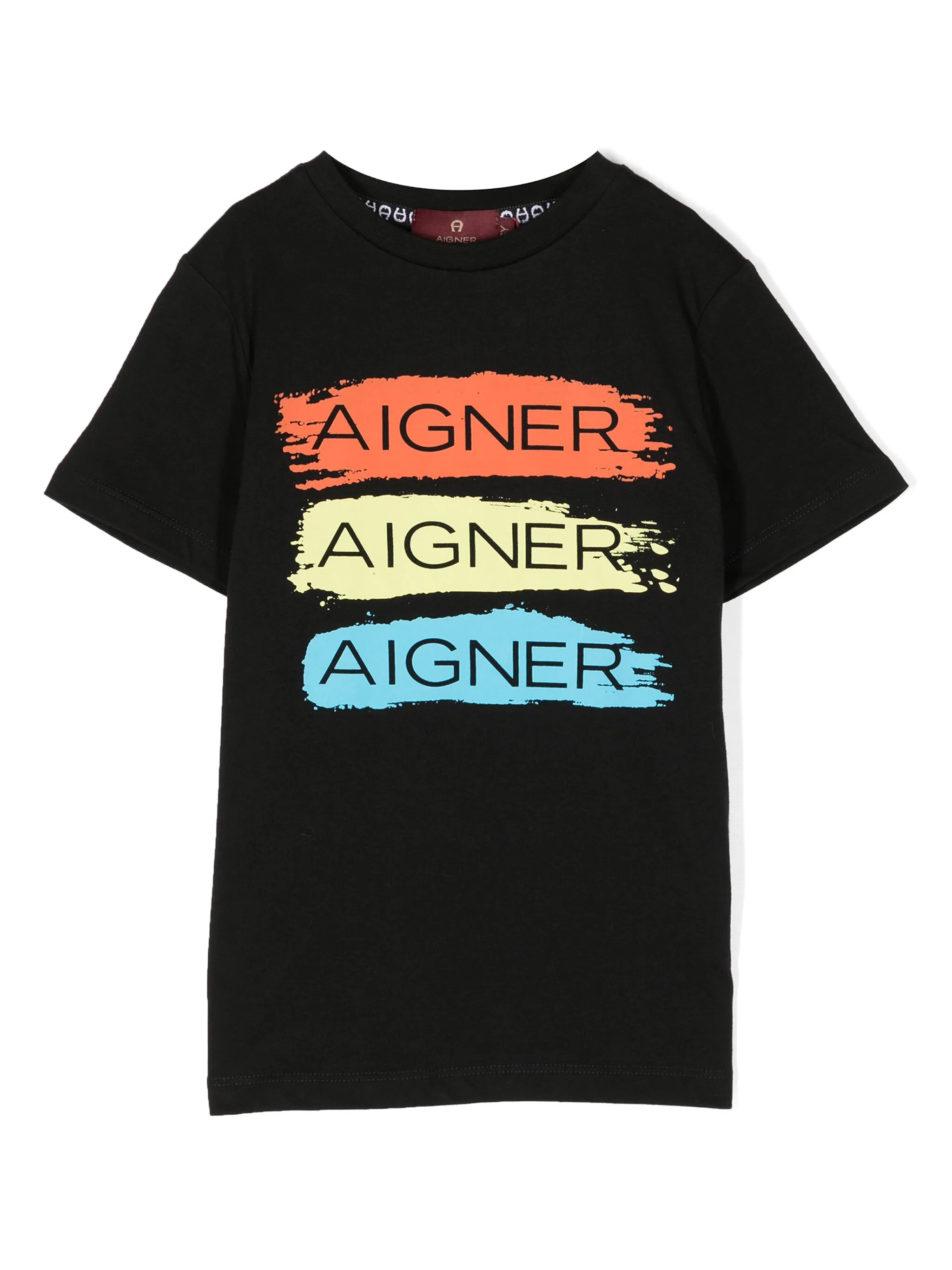 

Футболка из джерси с логотипом Aigner Kids, черный