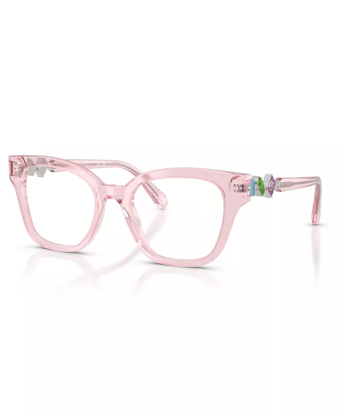 

Женские квадратные очки, SK2048 Swarovski, розовый