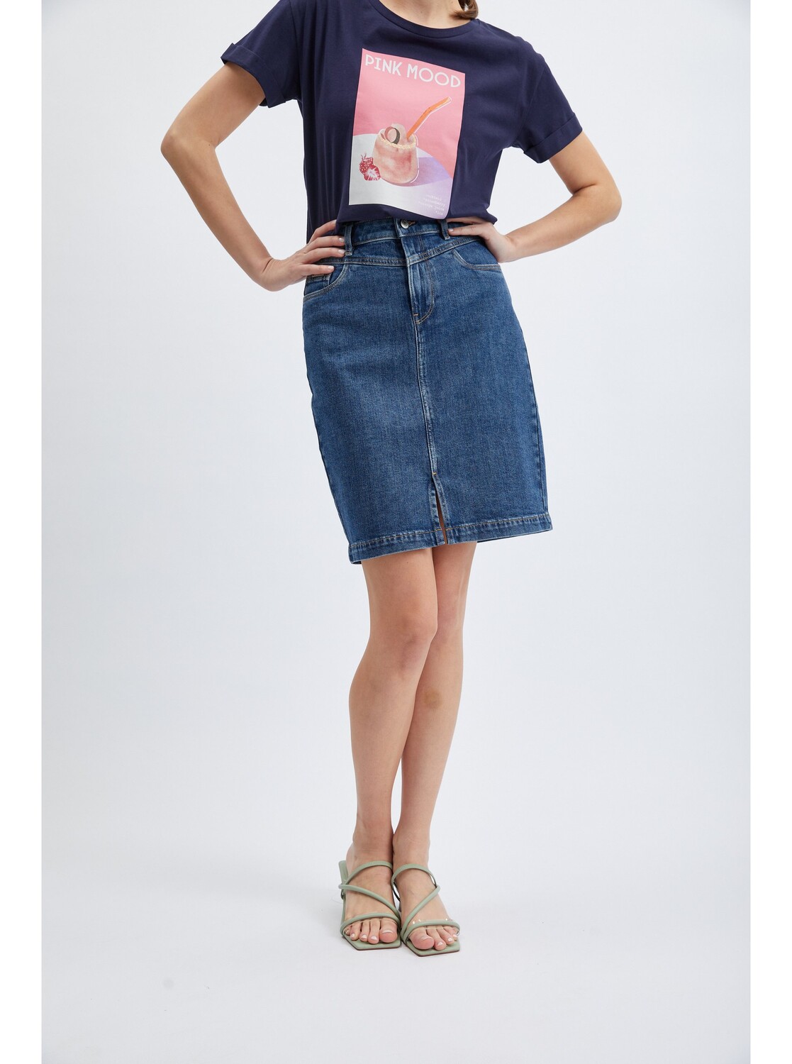 

Юбка до колена orsay Jeans, синий