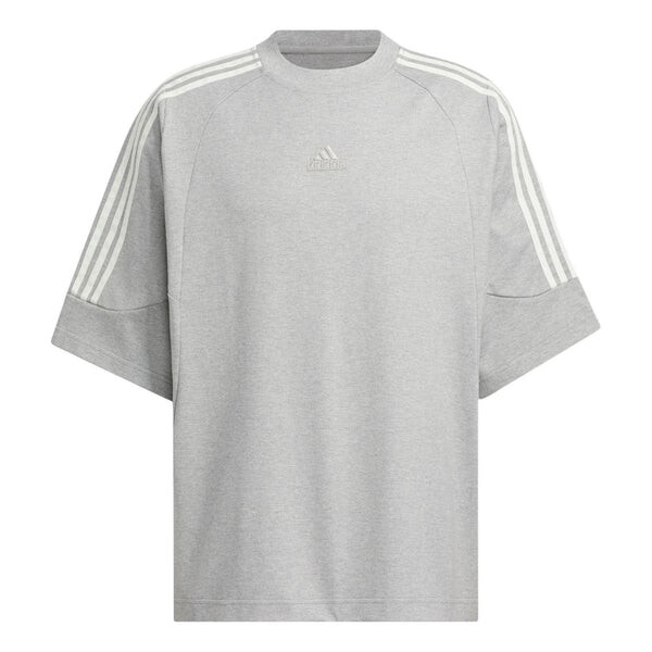 

Футболка с логотипом футболка азиатские размеры Adidas, серый