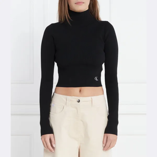 

Водолазка стандартного кроя Calvin Klein, черный