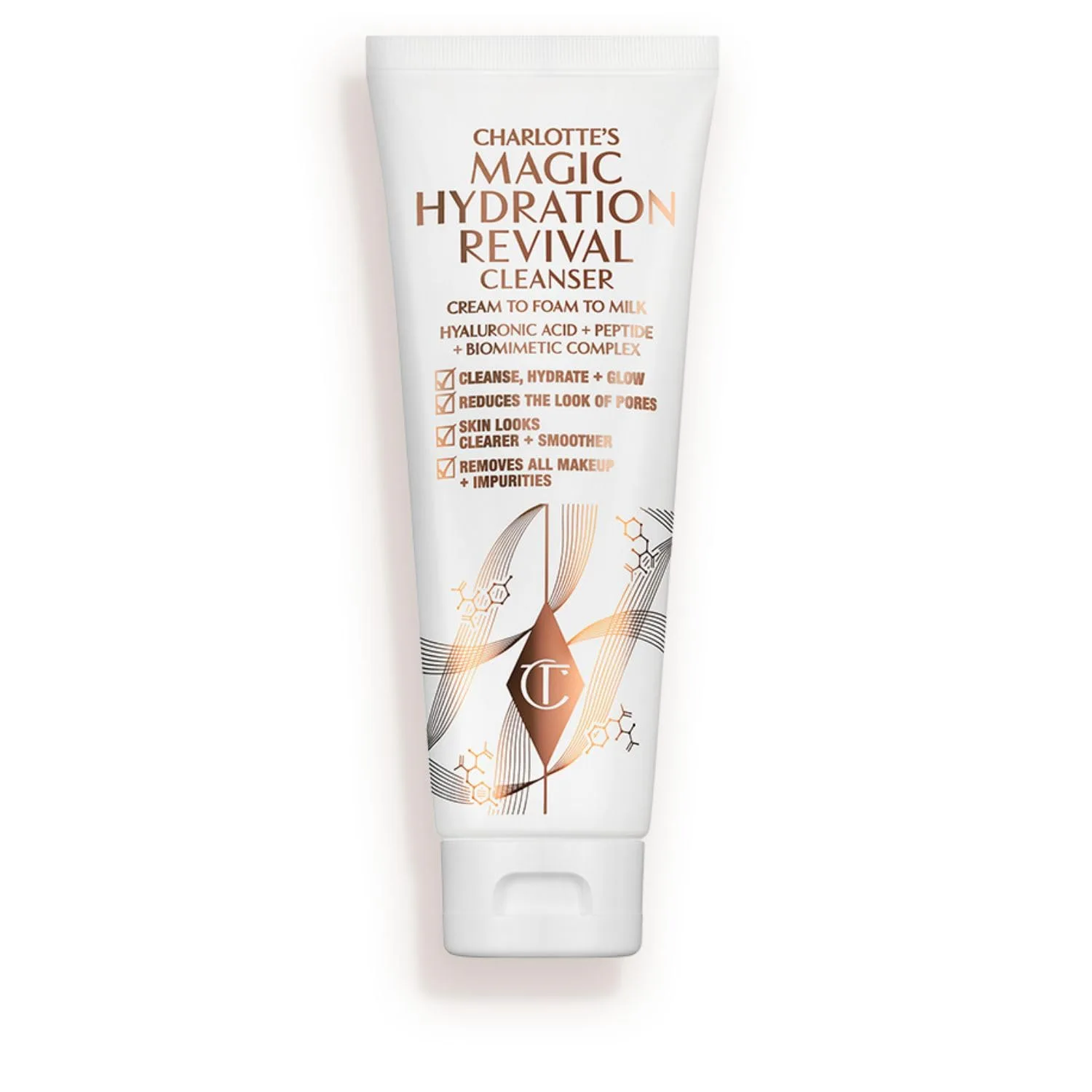 Крем для лица SPF CHARLOTTE TILBURY Очищающее средство для лица Magic Hydration Revival - нежная пенка для увлажнения