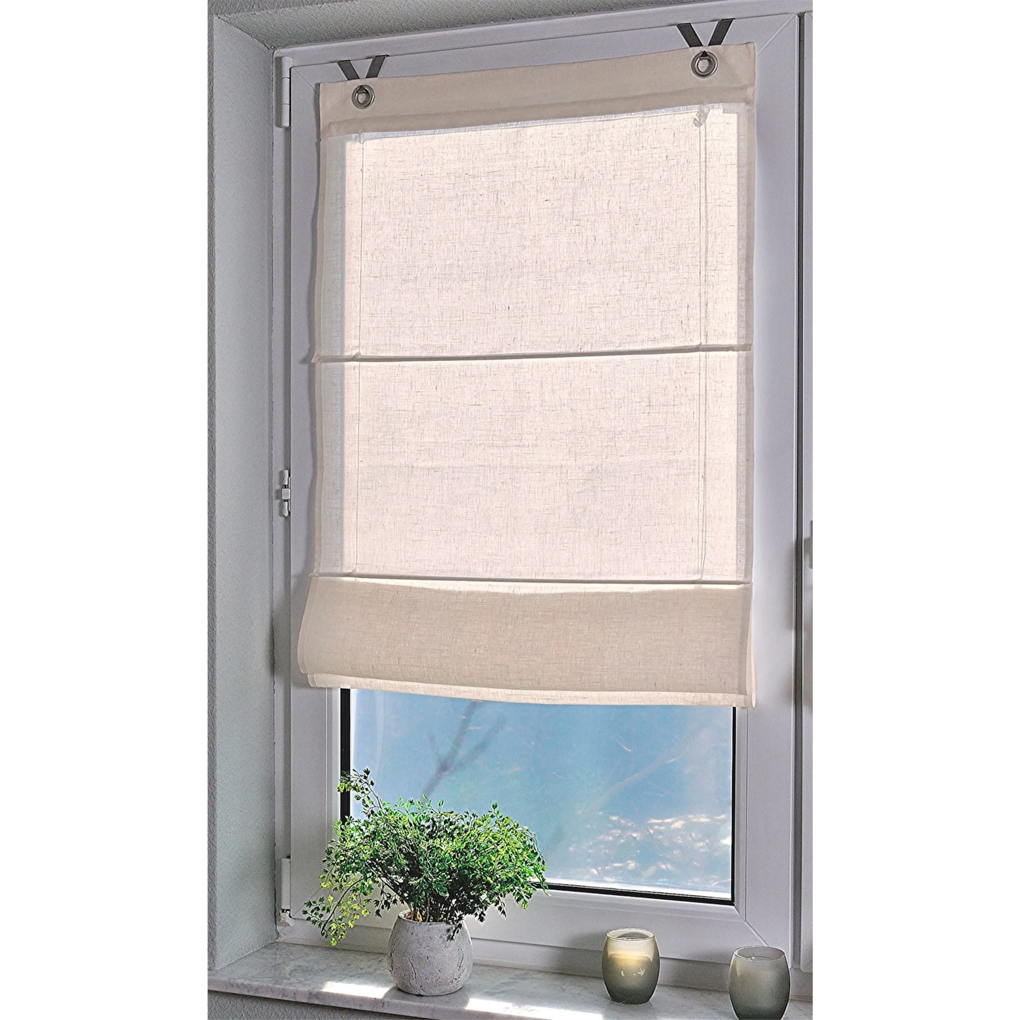 

Heine Home Римская штора с люверсами, цвет creme