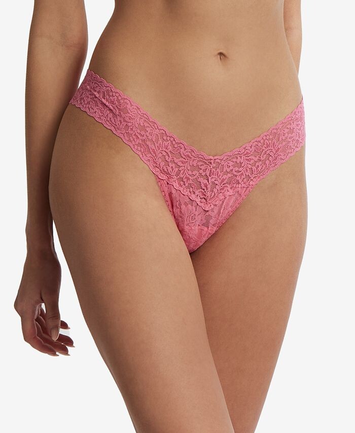 

Женские стринги Signature Lace 4911 с низкой посадкой Hanky Panky, розовый