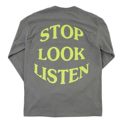 

Футболка Travis Scott Cactus Jack Astroworld Printing Swea Long T-Shirts 'Grey', серый