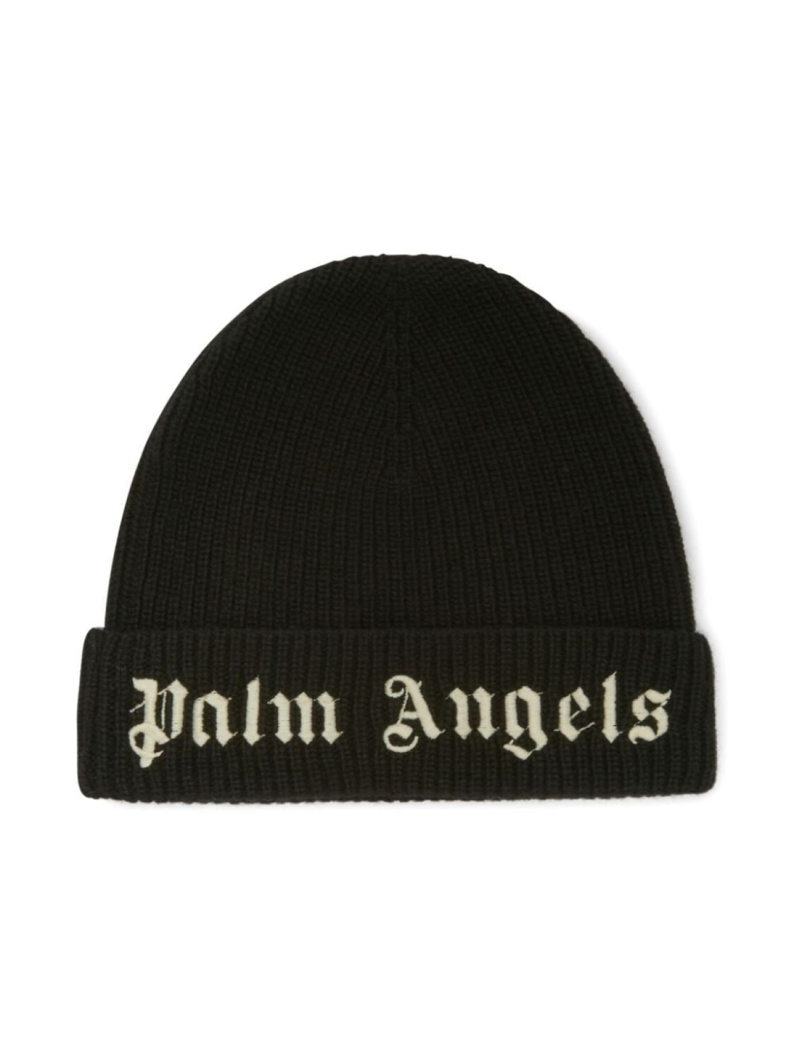 

Palm Angels Kids шапка бини с вышитым логотипом, черный
