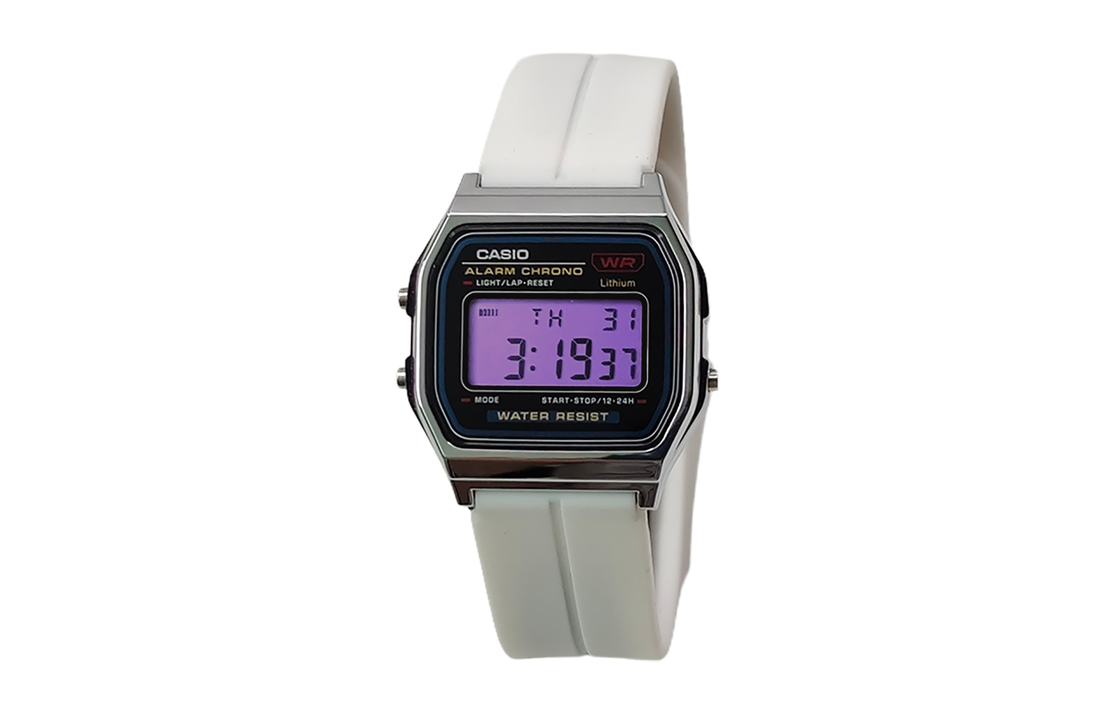 

CASIO Кварцевые часы унисекс с силиконовым ремешком и черным циферблатом