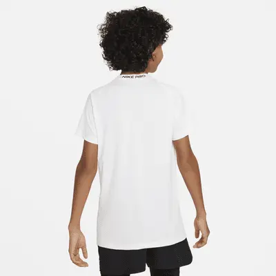 Топ Nike Pro, белый/черный — фото 2