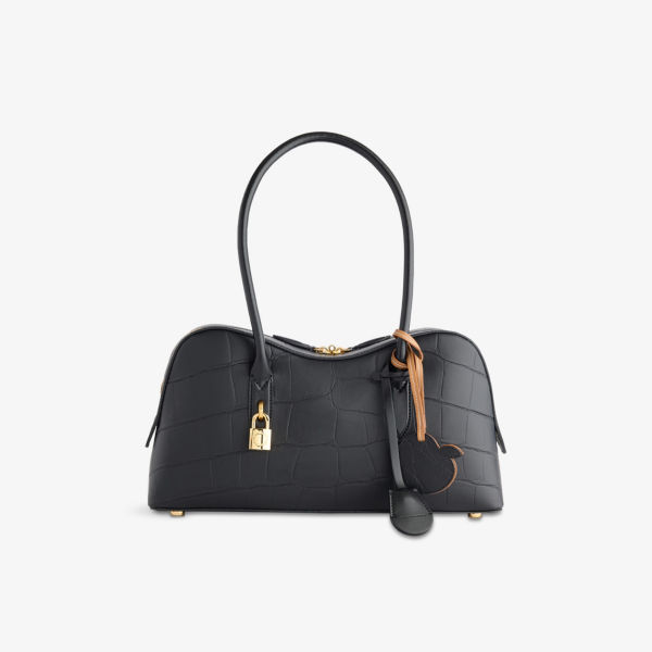 

Сумка через плечо Ryder с тиснением из искусственной кожи Stella Mccartney, черный