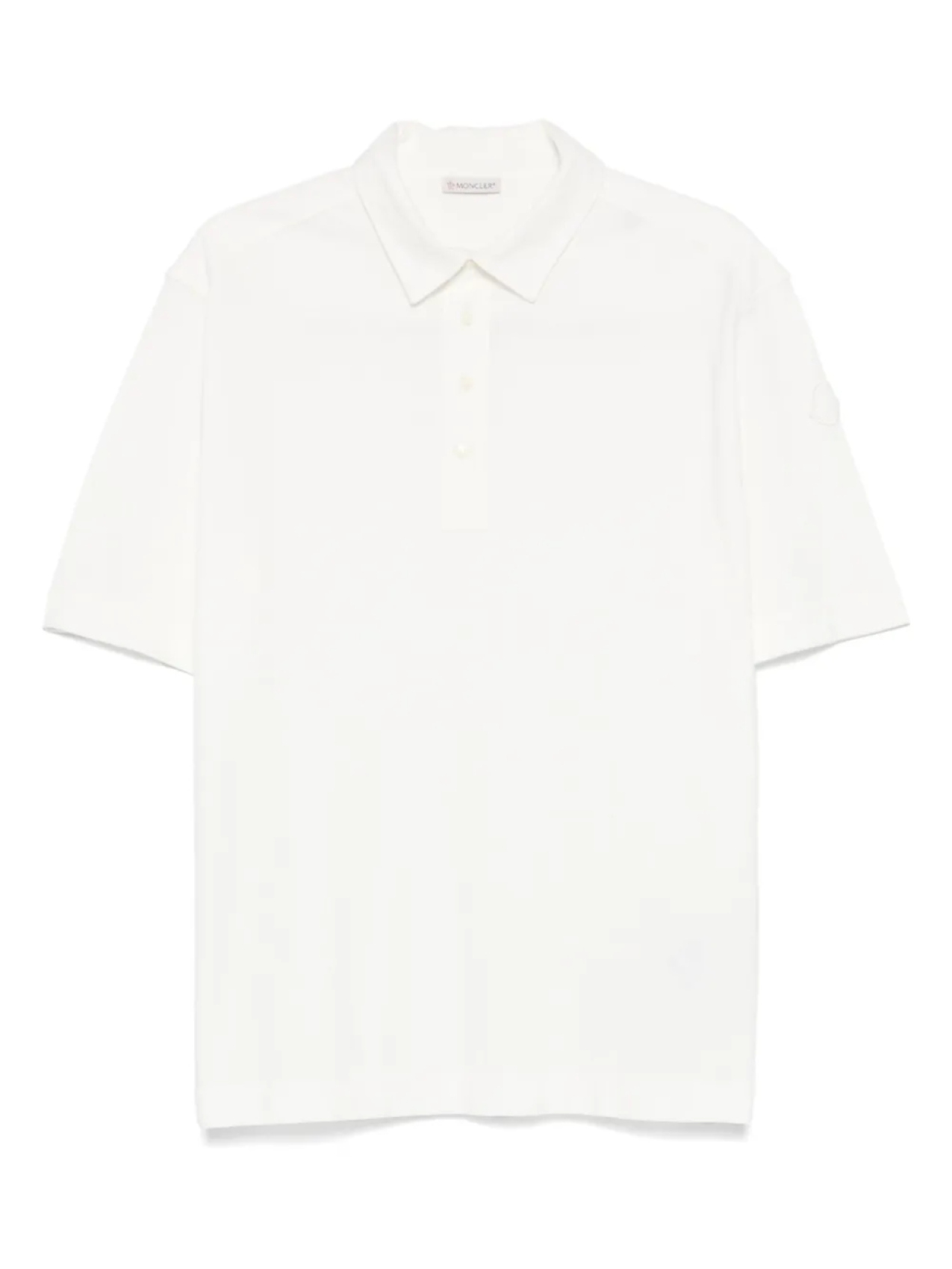 

Moncler рубашка поло с короткими рукавами, белый