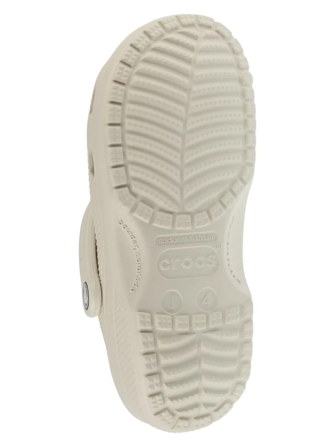 Детские сандалии Crocs Classic Clog Kids светло-серого цвета — фото 3
