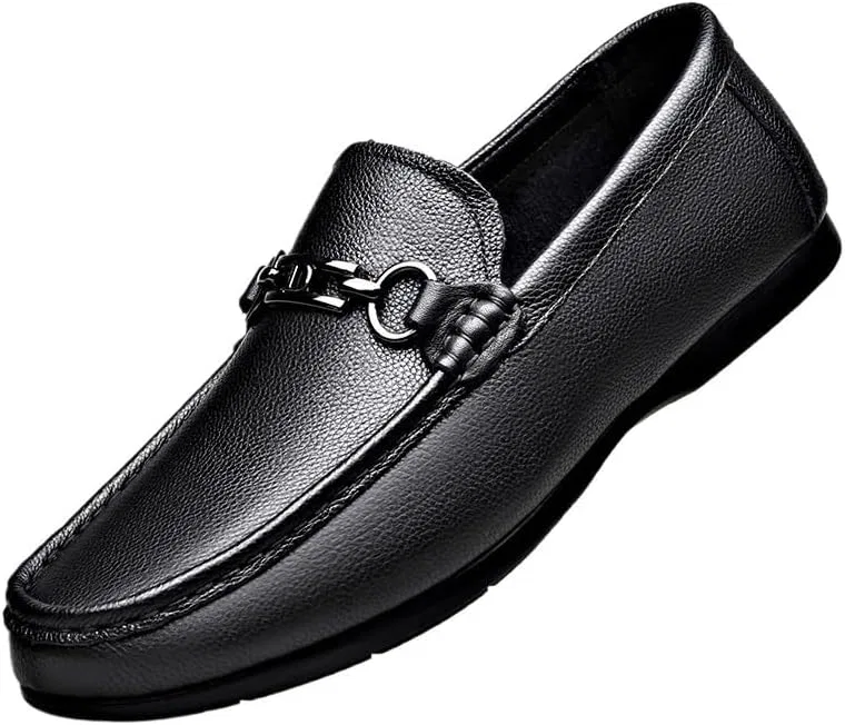 Лоферы мужские, нескользящая подошва, Business Style, Black UOPYNE