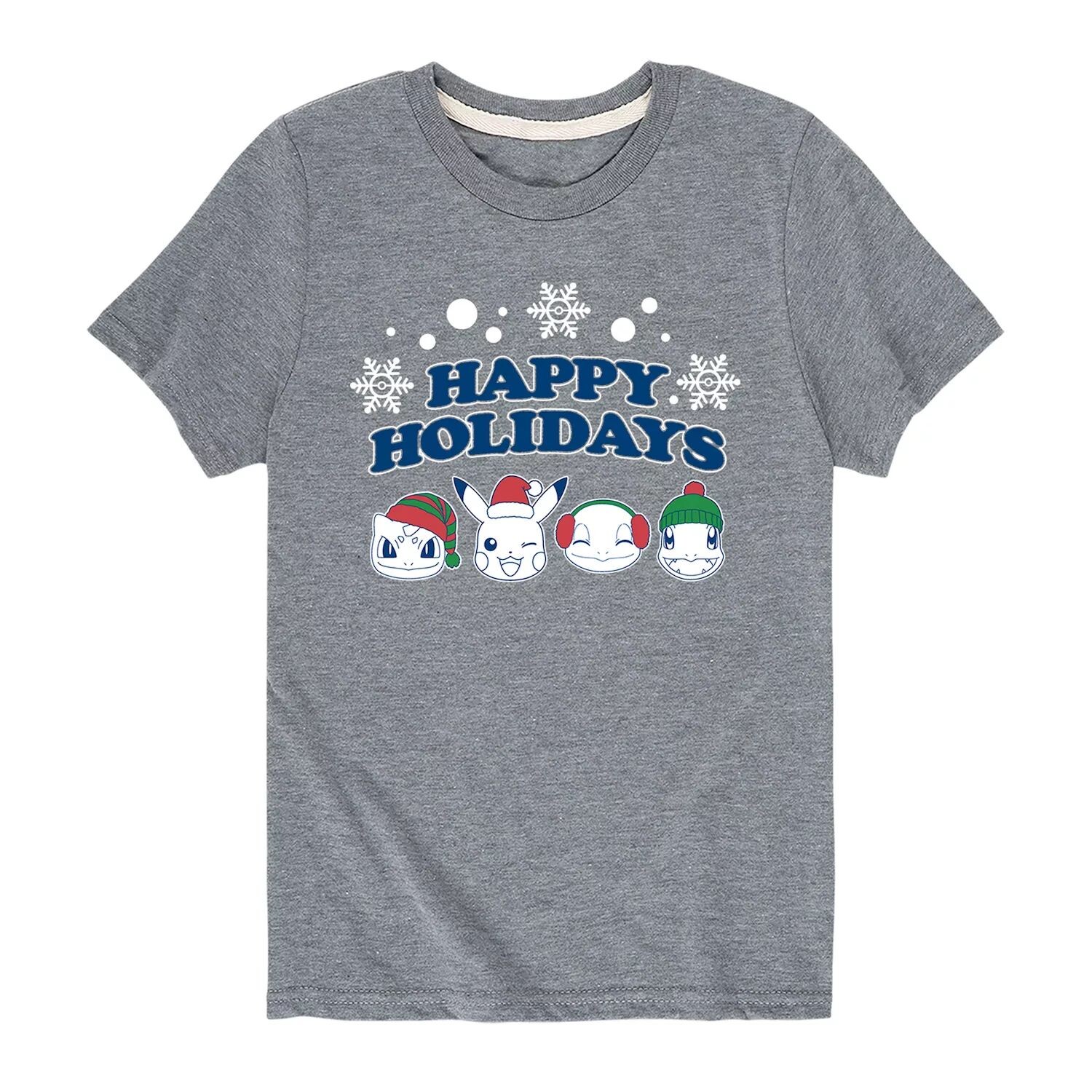 

Футболка Happy Holidays для мальчиков 8–20 лет с покемонами Licensed Character