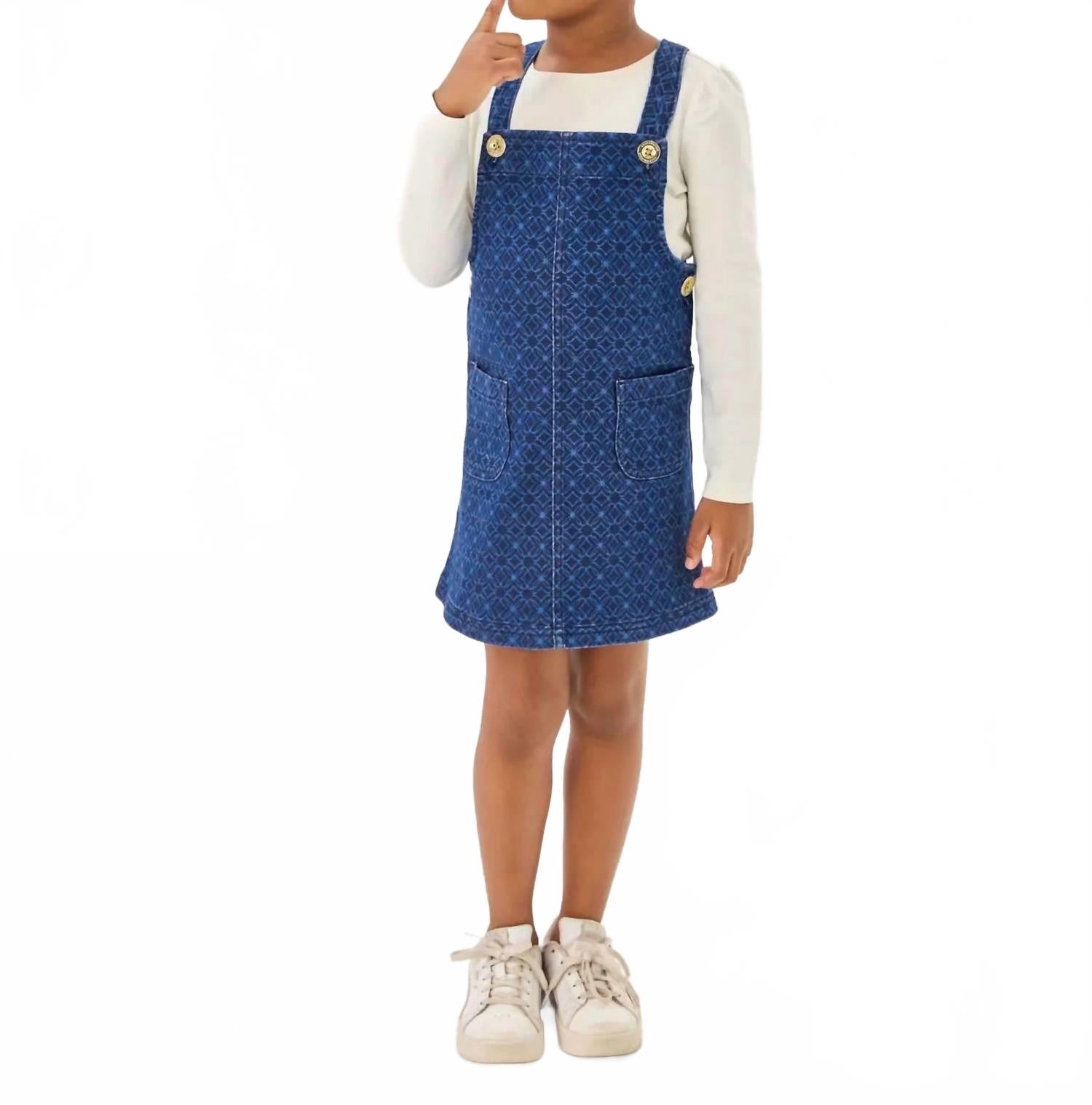 

Lilly Pulitzer Детский комбинезон-платье Varney, темно-синего цвета