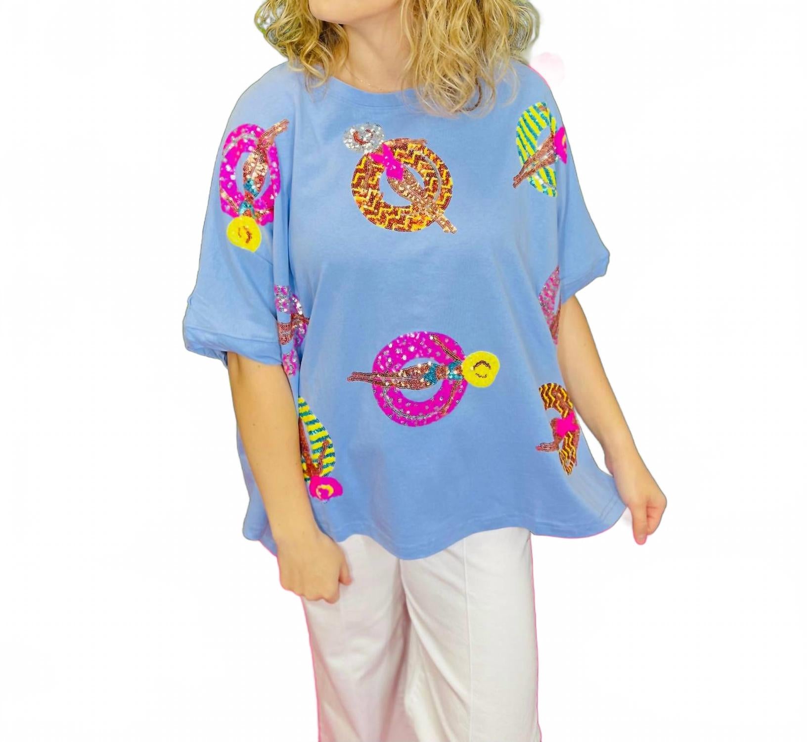 

Большой топ для бассейна Shawn светло-голубого цвета Fantastic Fawn, светло-голубой