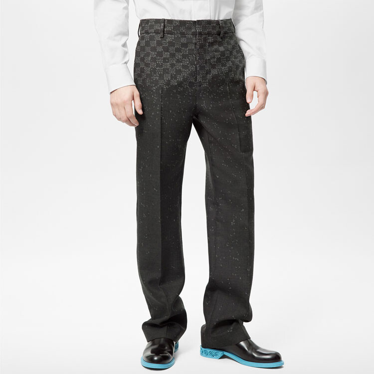 Новые квартальные продукты LV Casual Pants Men Black Louis Vuitton, черный — фото 4