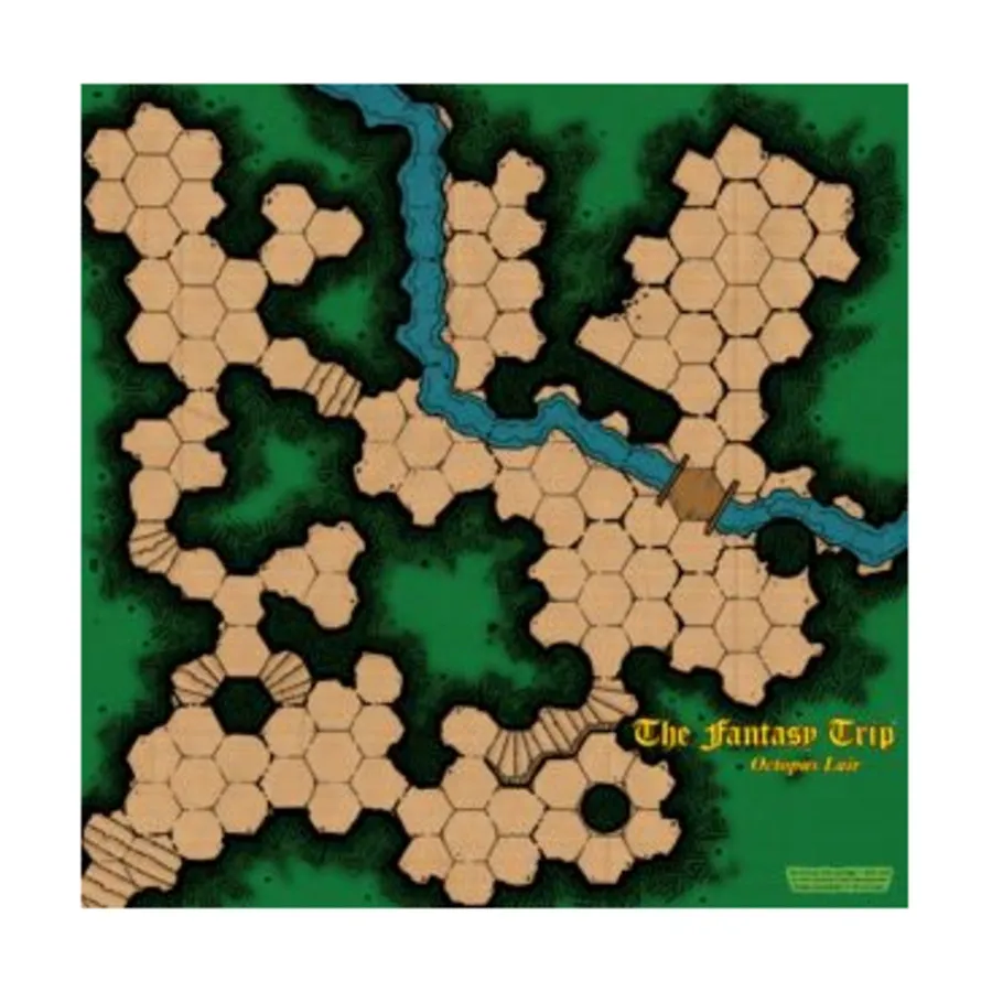 

Игровой коврик Octopus Lair Style C — зеленый, Fantasy Trip (Steve Jackson Games)