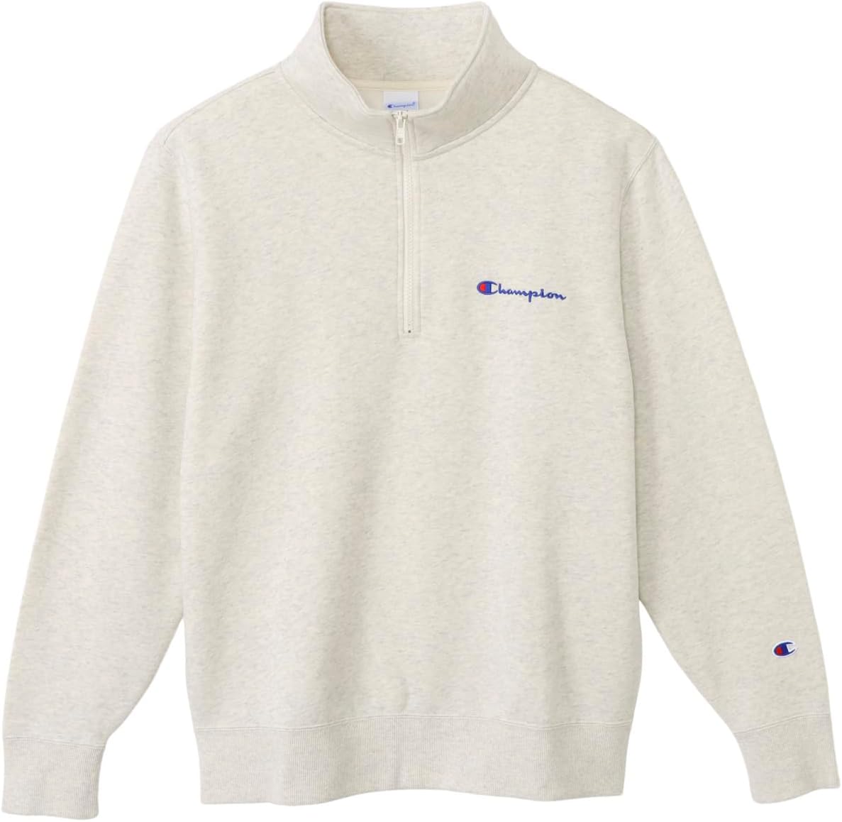 

Мужская толстовка Champion C8-Y014Z с длинным рукавом, начесом, из хлопка, с логотипом США и застежкой-молнией до середины груди, овсяный