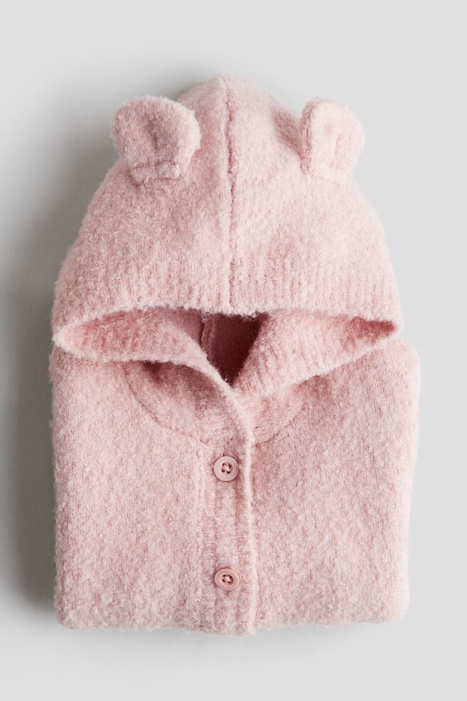 

Кардиган вязки букле с капюшоном H&M, розовый