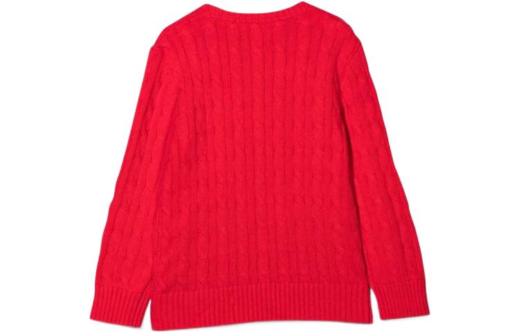 Свитер FW22 Kids' Polo Ralph Lauren, ярко-красный — фото 4