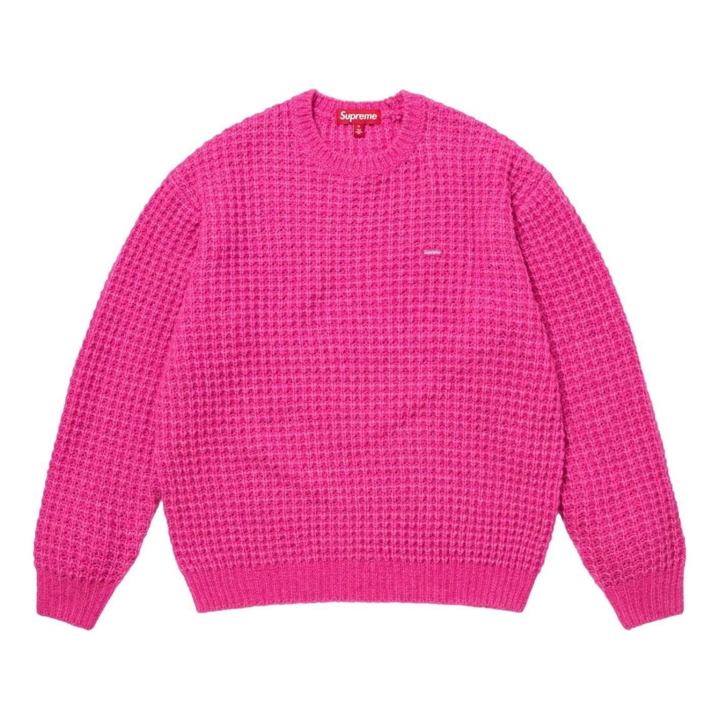 Свитер Supreme Small Box Waffle 'Pink'